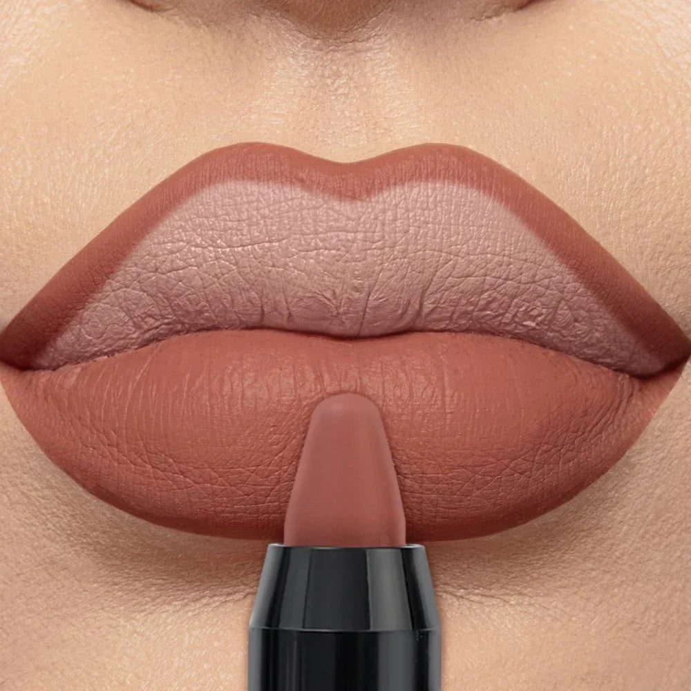 Nude Grey Pink Lip Liner Pen Long Lasting Matte Tint