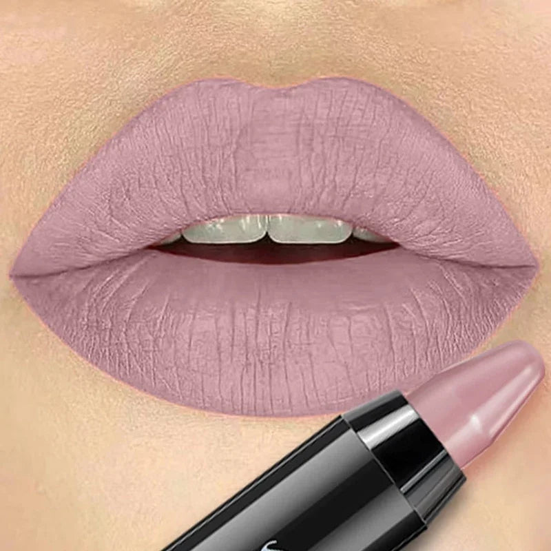 Nude Grey Pink Lip Liner Pen Long Lasting Matte Tint