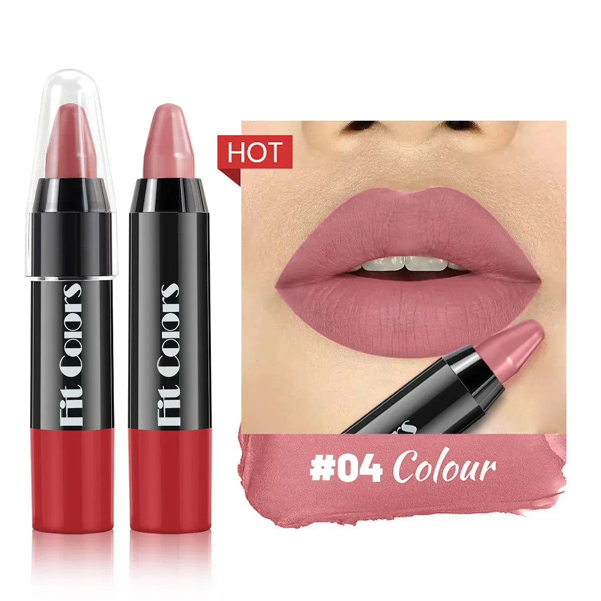 Nude Grey Pink Lip Liner Pen Long Lasting Matte Tint