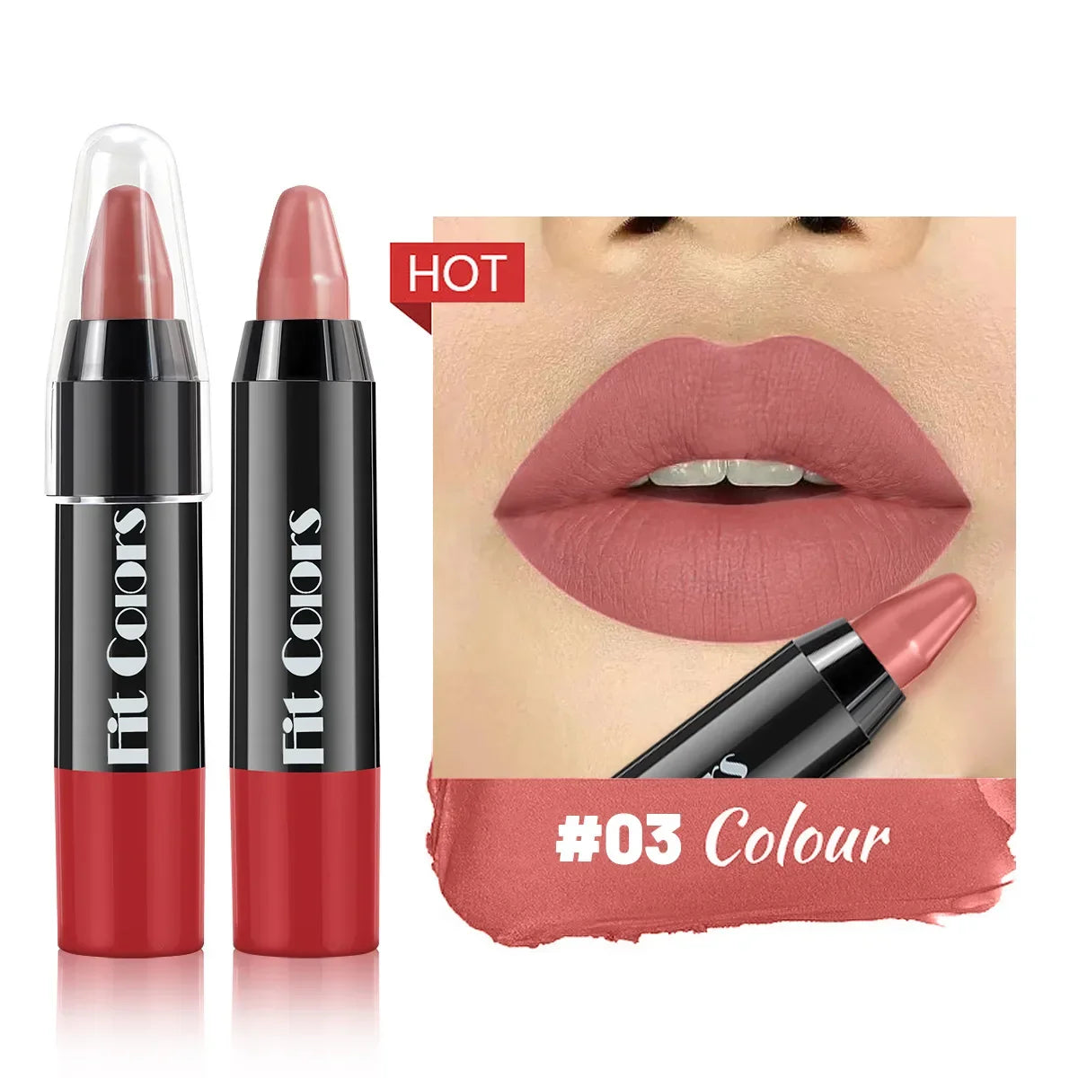 Nude Grey Pink Lip Liner Pen Long Lasting Matte Tint