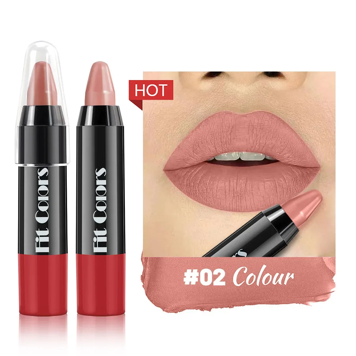 Nude Grey Pink Lip Liner Pen Long Lasting Matte Tint