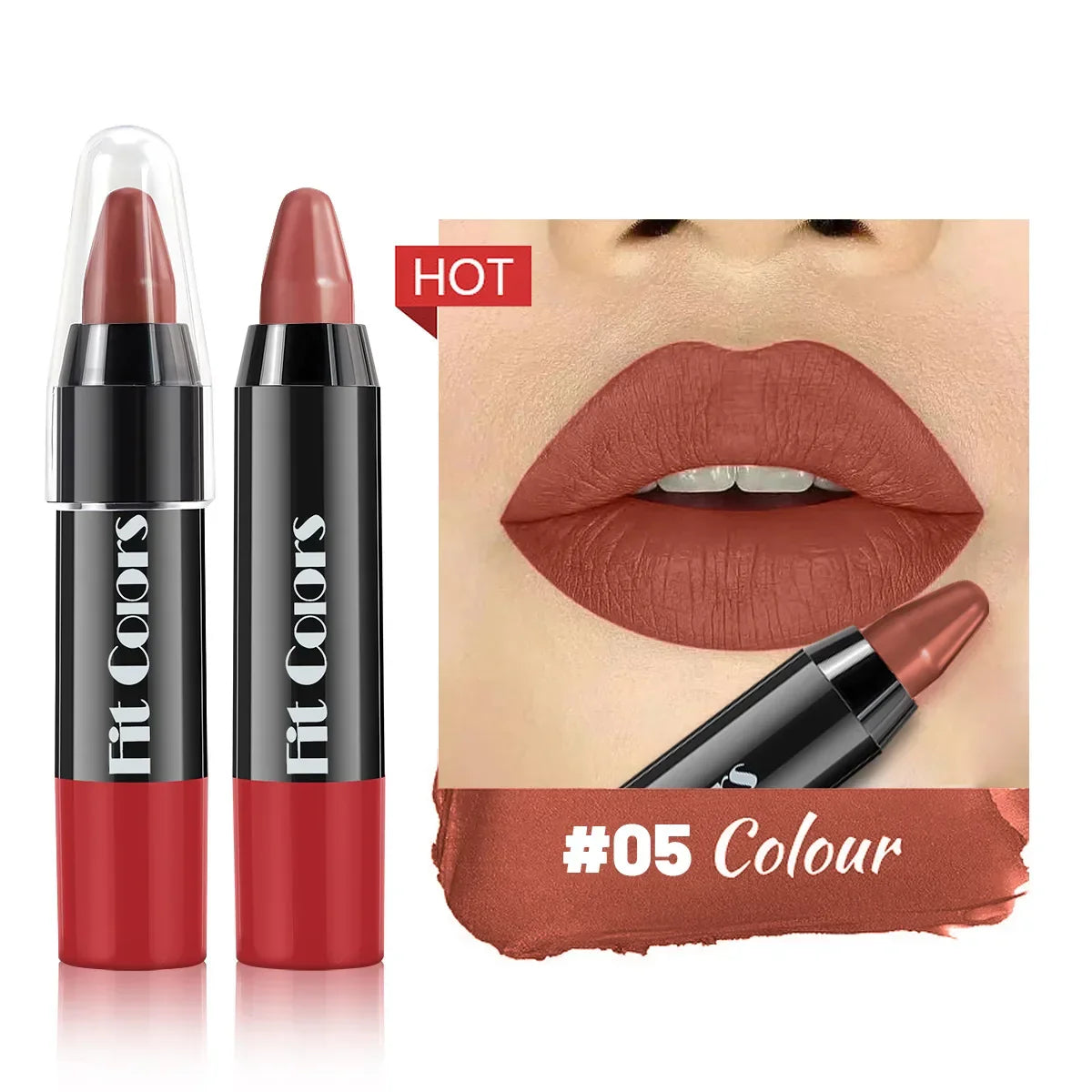 Nude Grey Pink Lip Liner Pen Long Lasting Matte Tint