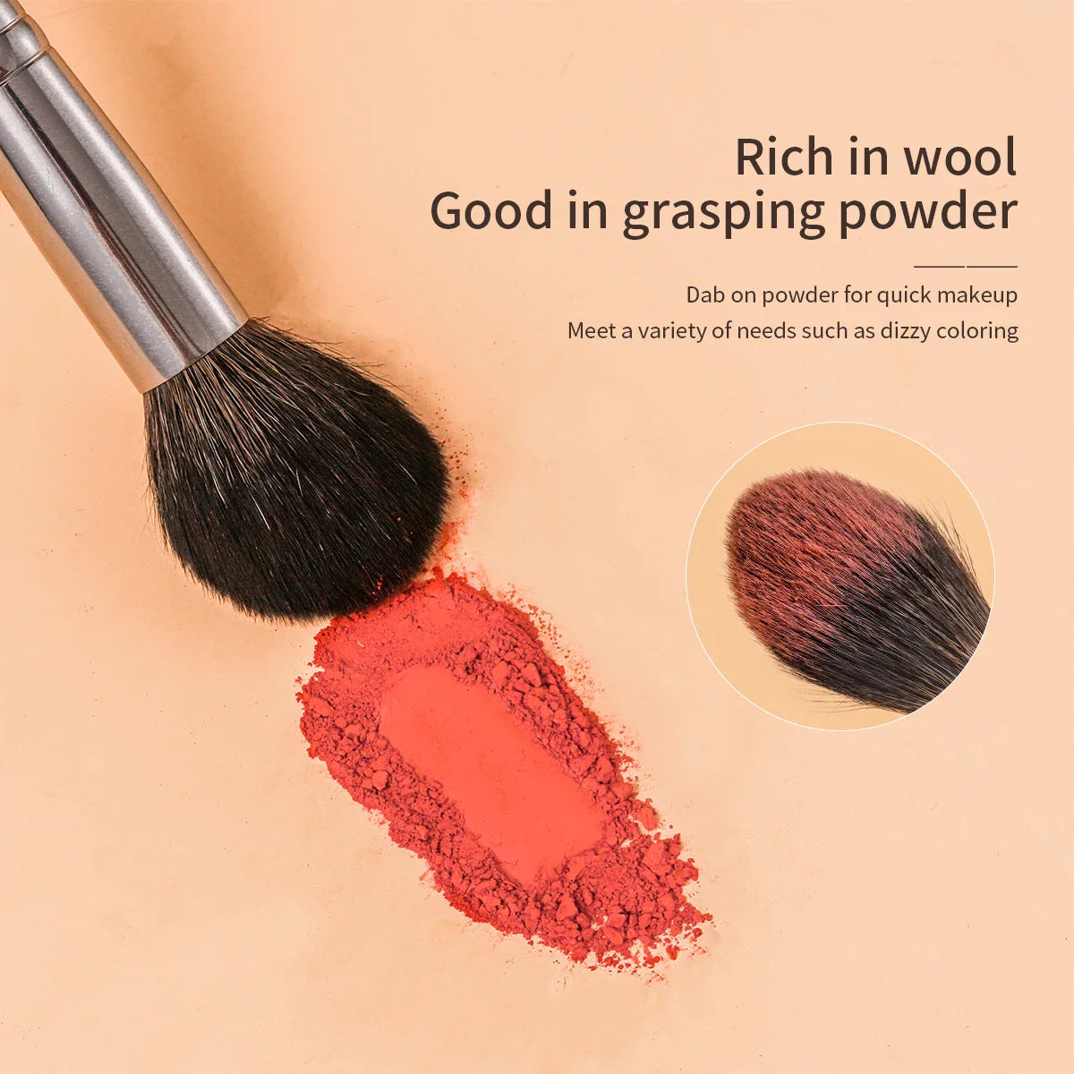 OVW Professional Makeup Brush Set 6PCS
