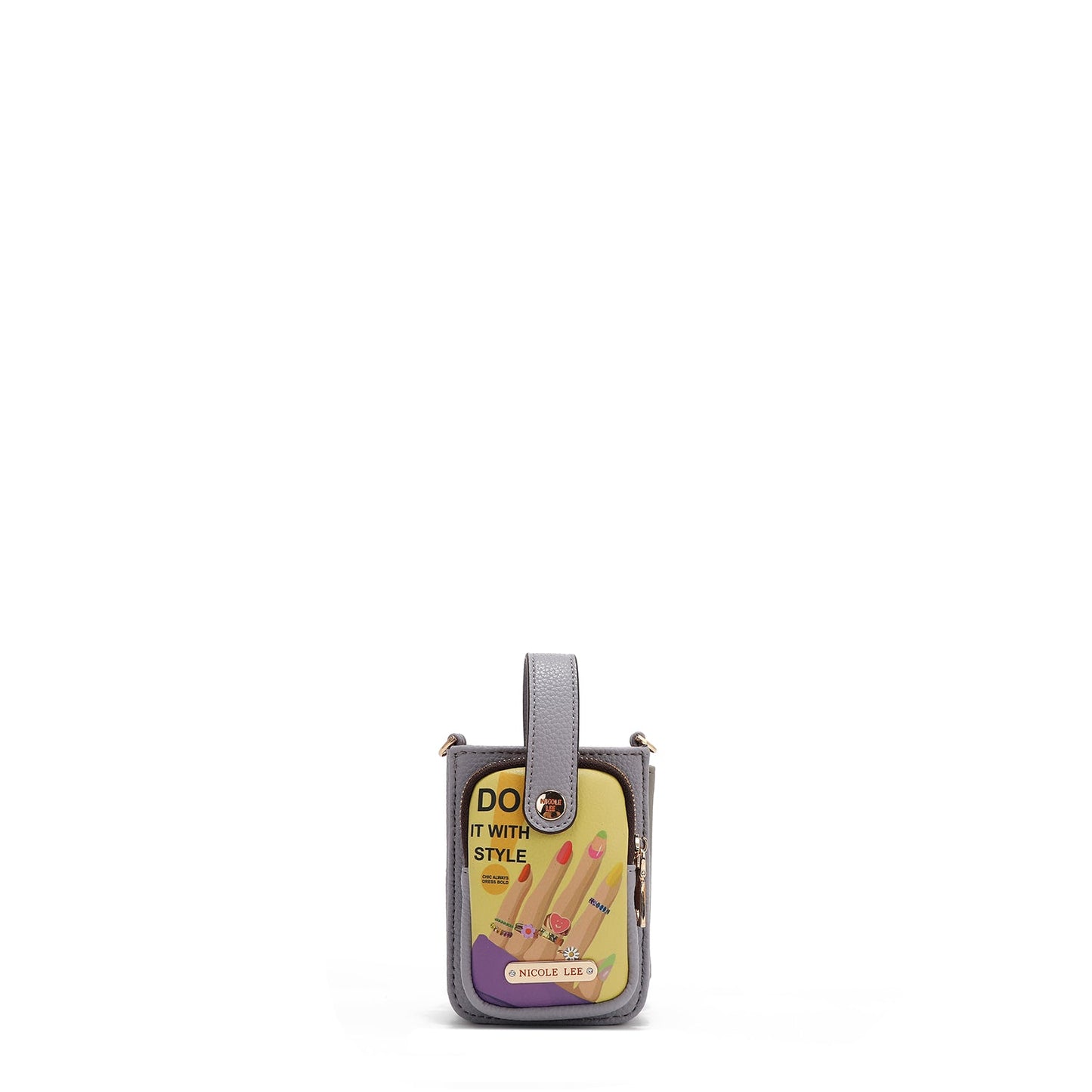 FUNDA DE TELEFONO CRUZADA CON CORREA (NAIL POLISH)