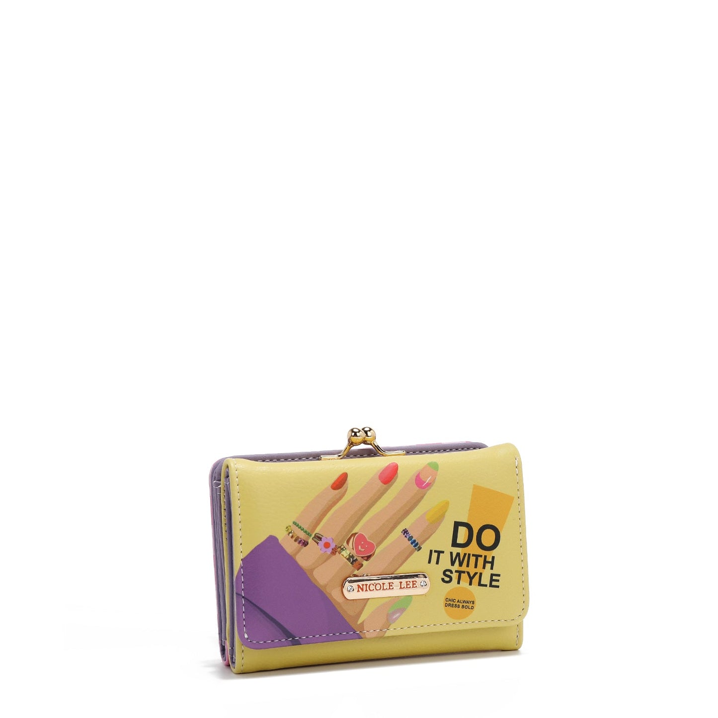 CARTERA TRIFOLD AGUSTINA (NAIL POLISH)