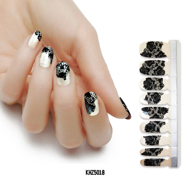 Pearlescent Gloss Nail Polish Film Sticker