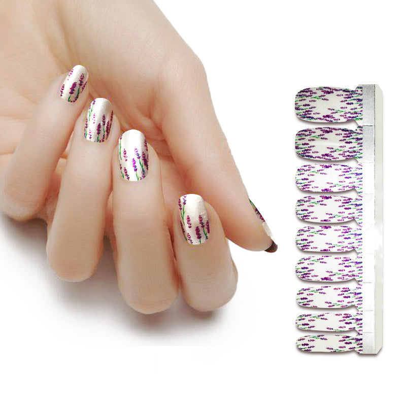 Pearlescent Gloss Nail Polish Film Sticker