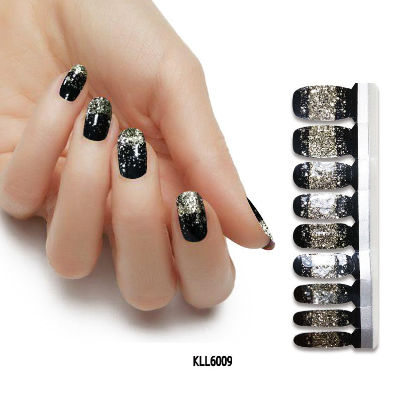 Pearlescent Gloss Nail Polish Film Sticker