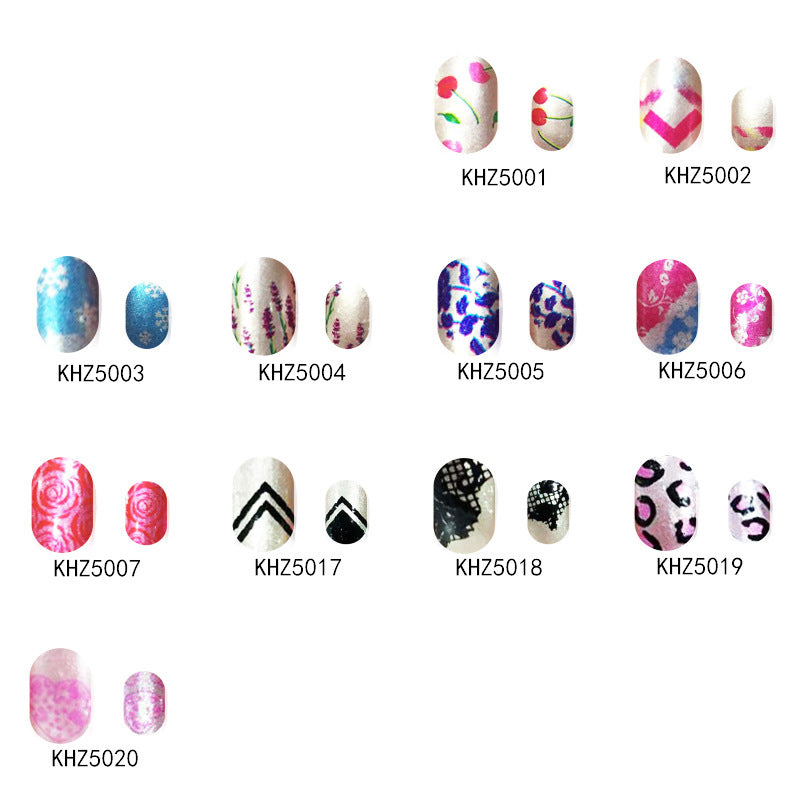 Pearlescent Gloss Nail Polish Film Sticker