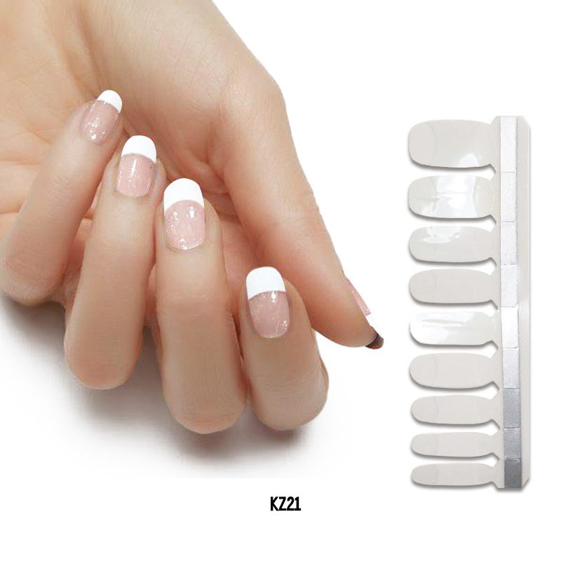 Pearlescent Gloss Nail Polish Film Sticker