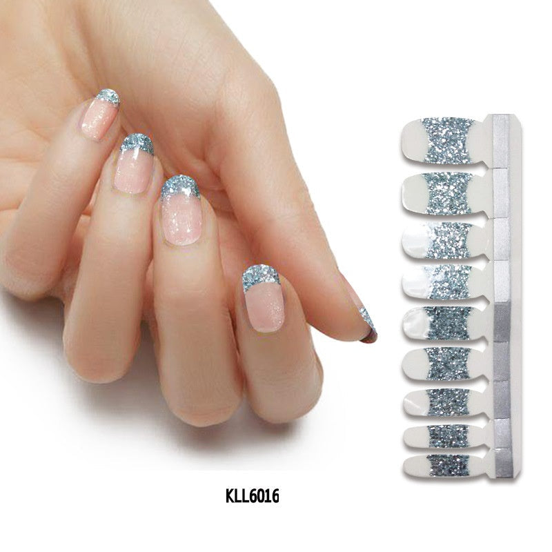 Pearlescent Gloss Nail Polish Film Sticker