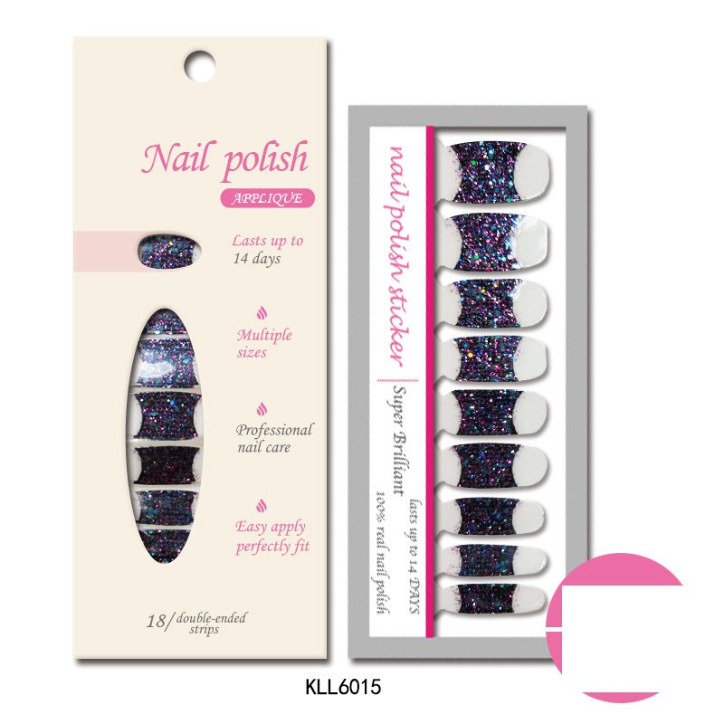 Pearlescent Gloss Nail Polish Film Sticker