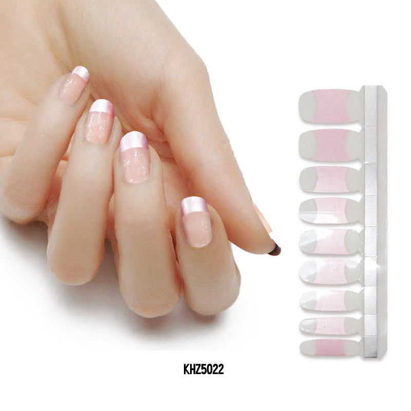 Pearlescent Gloss Nail Polish Film Sticker
