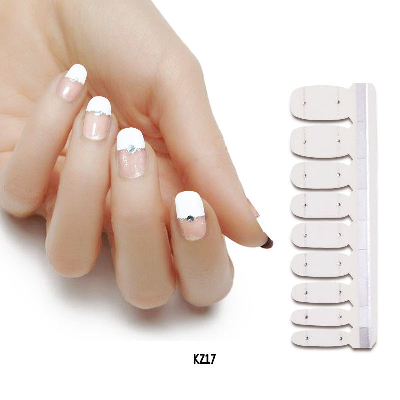 Pearlescent Gloss Nail Polish Film Sticker