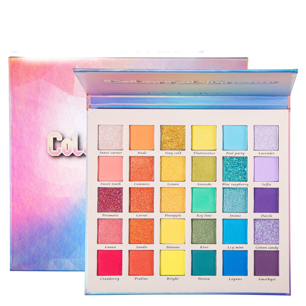 Pearlescent Matte Glitter 30-Color Eyeshadow Palette