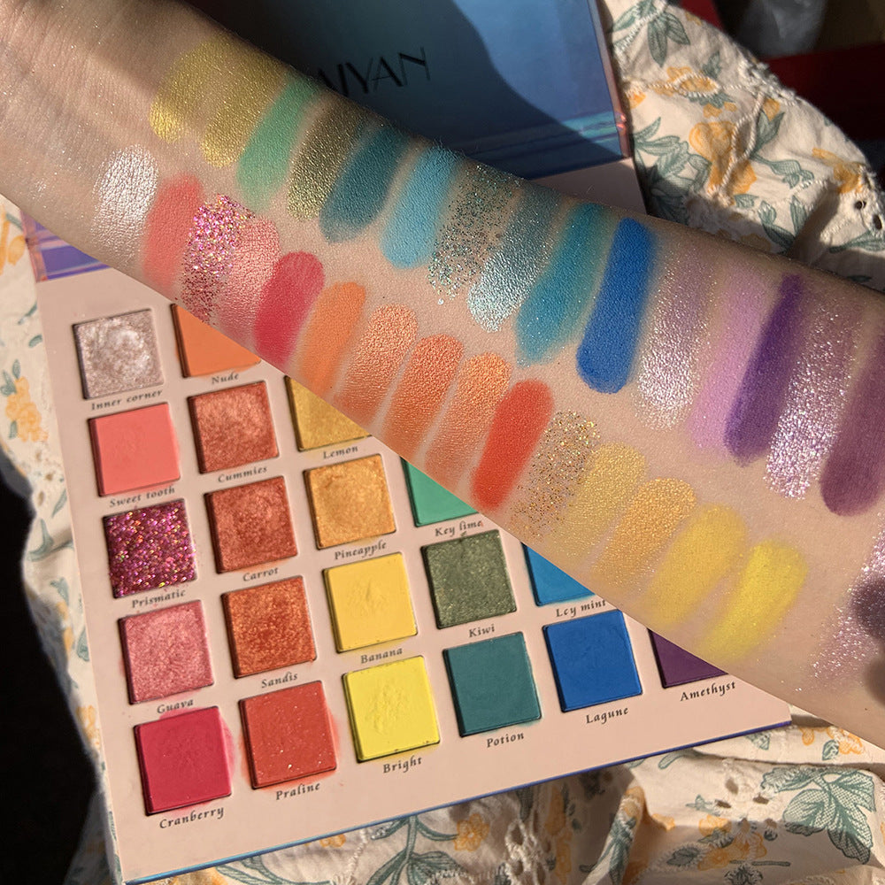 Pearlescent Matte Glitter 30-Color Eyeshadow Palette