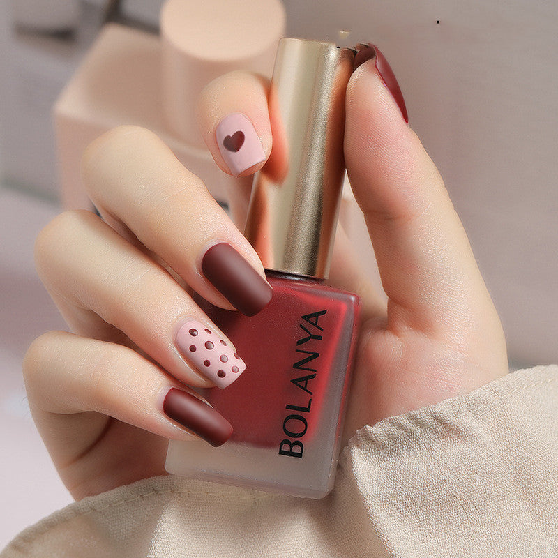 Peelable Candy Color Velvet Matte Nail Polish