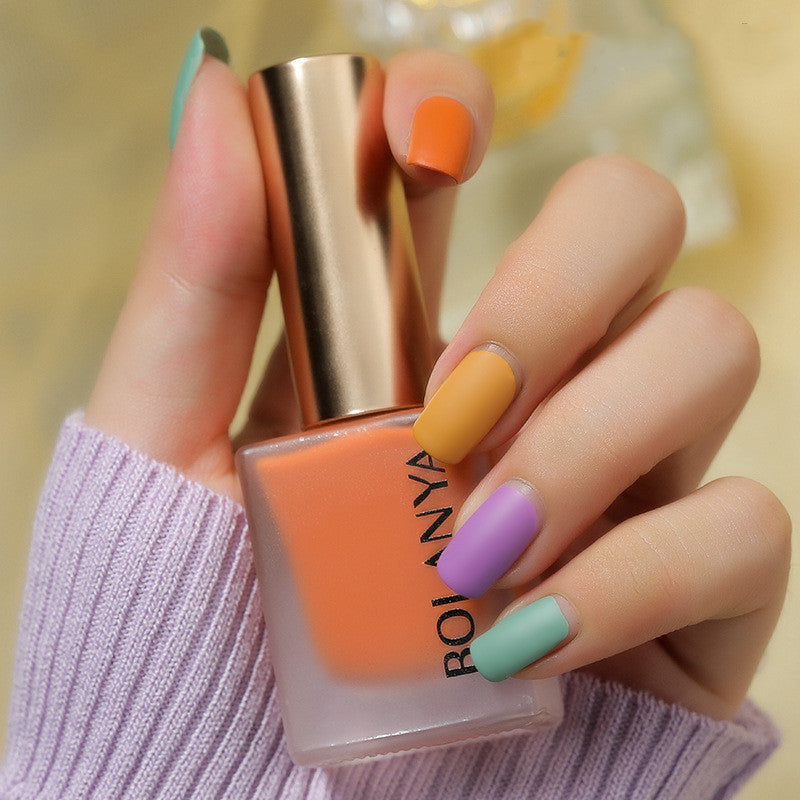Peelable Candy Color Velvet Matte Nail Polish