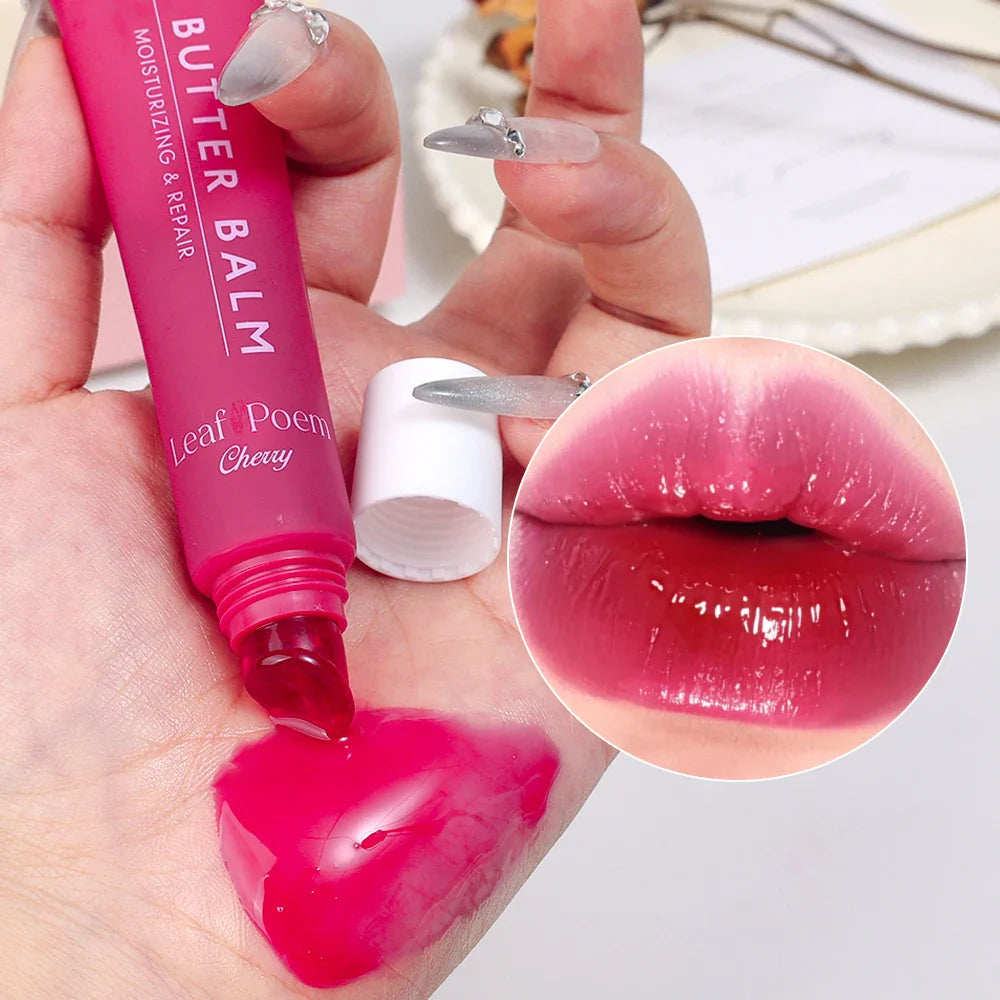Pink Moisturizing Lip Gloss Soft Tube Plumping Nude Balm