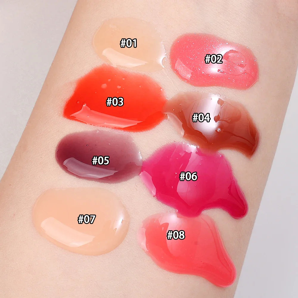Pink Moisturizing Lip Gloss Soft Tube Plumping Nude Balm