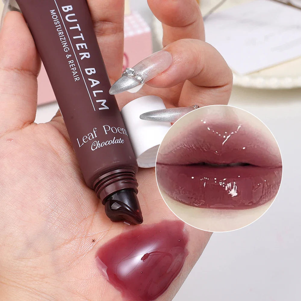 Pink Moisturizing Lip Gloss Soft Tube Plumping Nude Balm