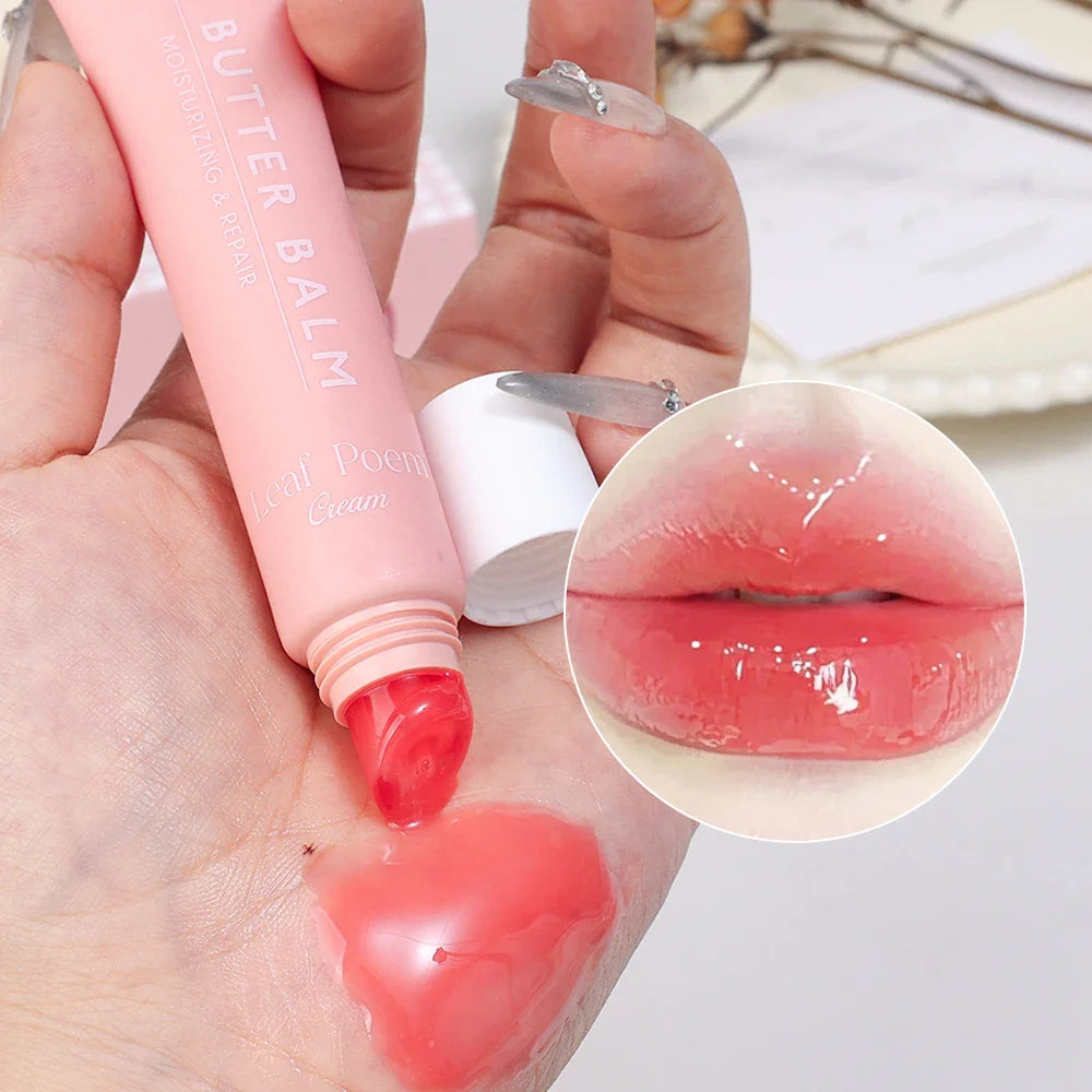 Pink Moisturizing Lip Gloss Soft Tube Plumping Nude Balm