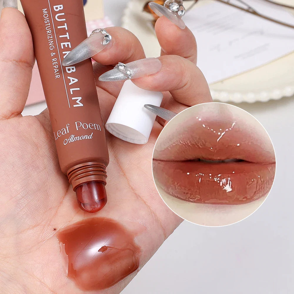 Pink Moisturizing Lip Gloss Soft Tube Plumping Nude Balm