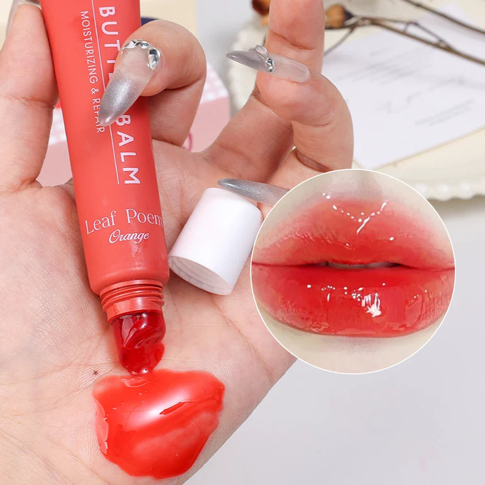 Pink Moisturizing Lip Gloss Soft Tube Plumping Nude Balm