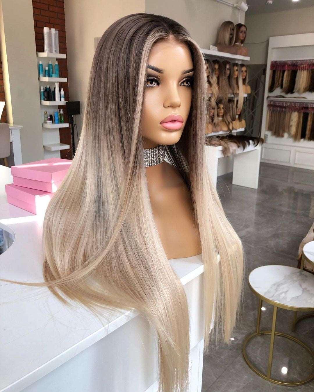 Platinum Blonde Highlight Wig