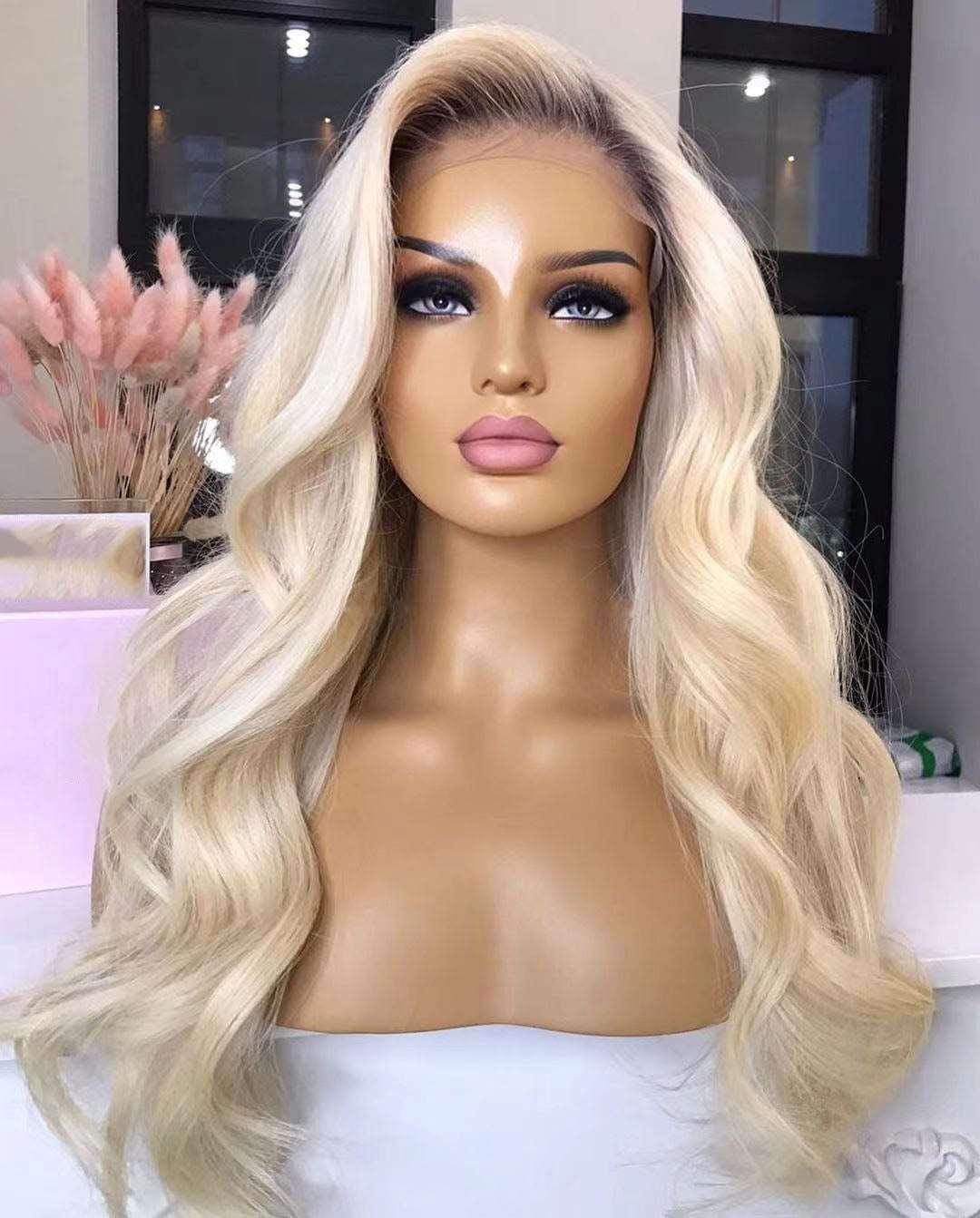 Platinum Blonde Highlight Wig
