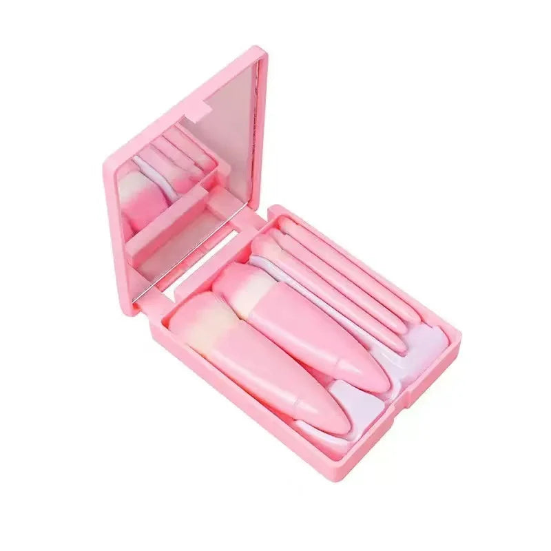 Portable 5 Piece Makeup Brush Travel Set
