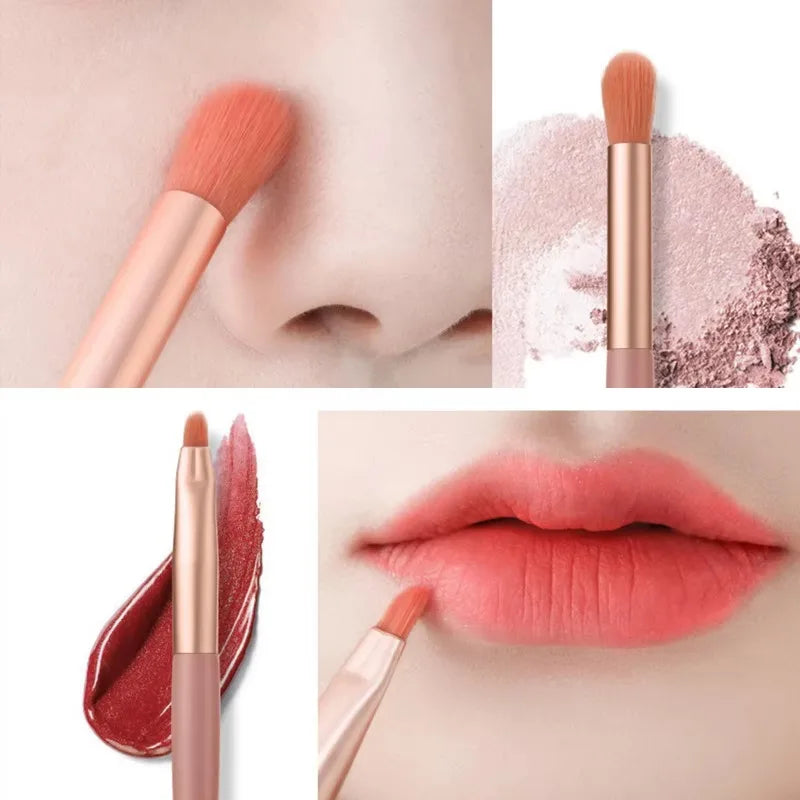 Portable 8Pcs Makeup Brush Set for Flawless Application