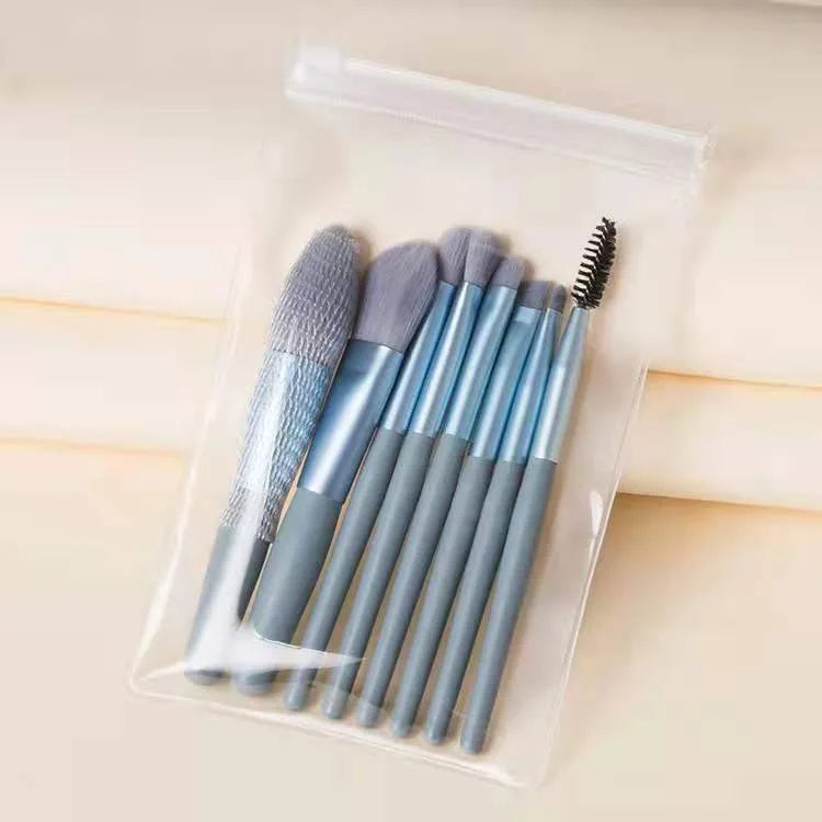 Portable 8Pcs Makeup Brush Set for Flawless Application