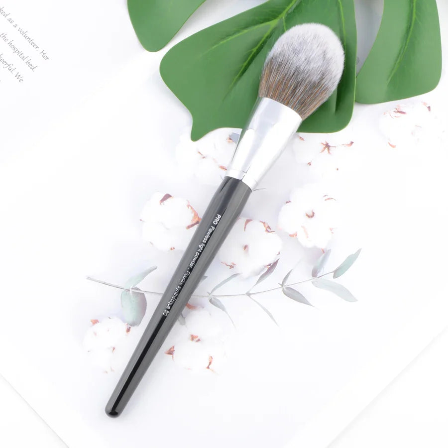 Pro Makeup Brushes with Black Handle