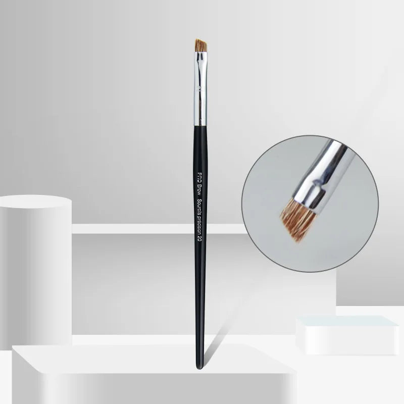 Pro Makeup Brushes with Black Handle
