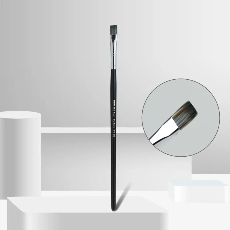 Pro Makeup Brushes with Black Handle