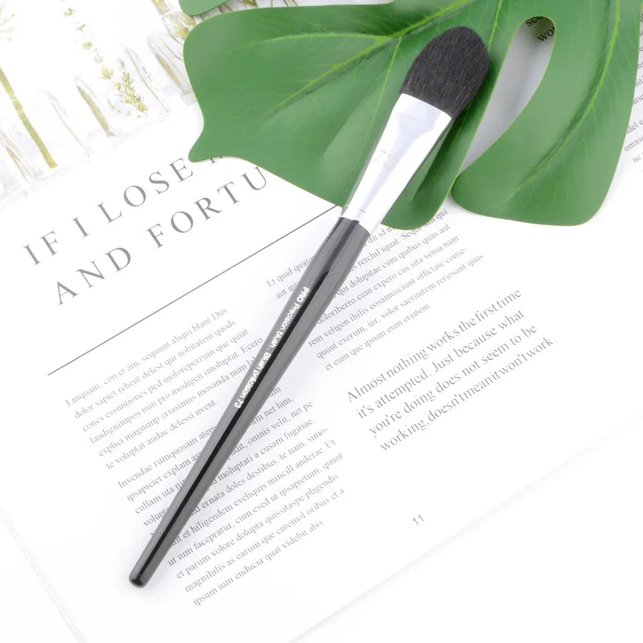 Pro Makeup Brushes with Black Handle