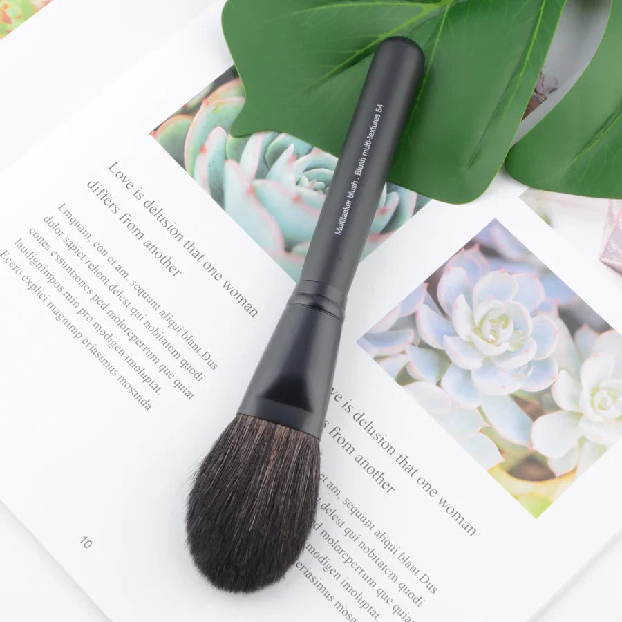 Pro Makeup Brushes with Black Handle
