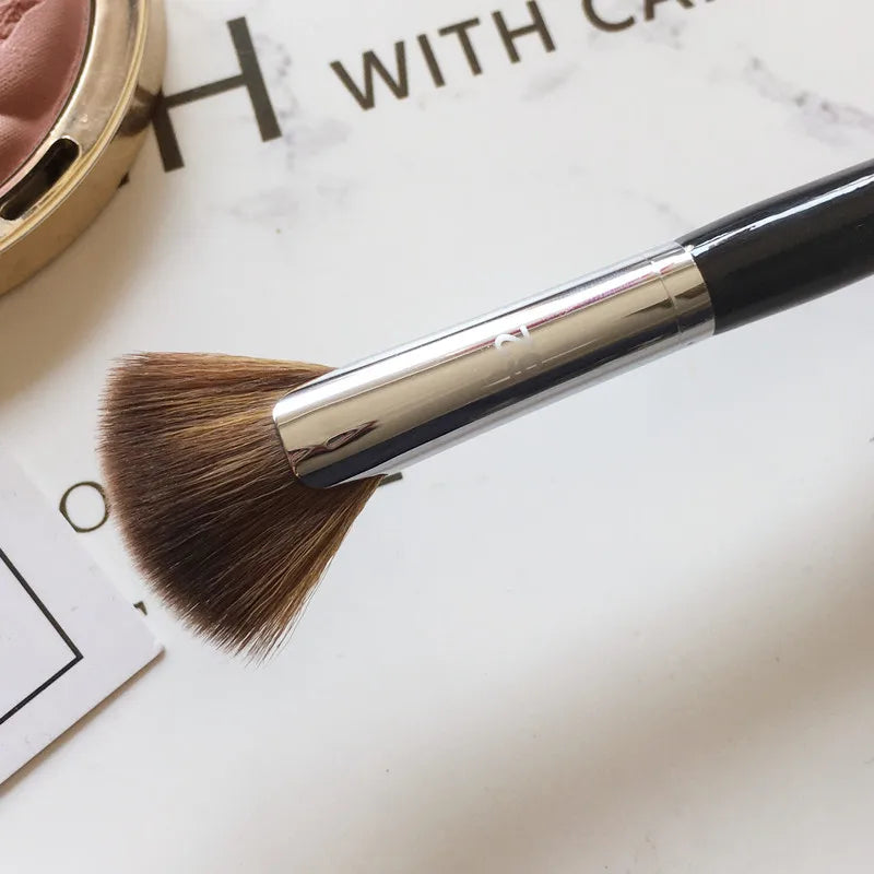 Pro Makeup Brushes with Black Handle