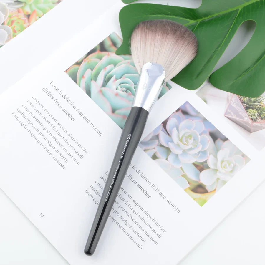 Pro Makeup Brushes with Black Handle