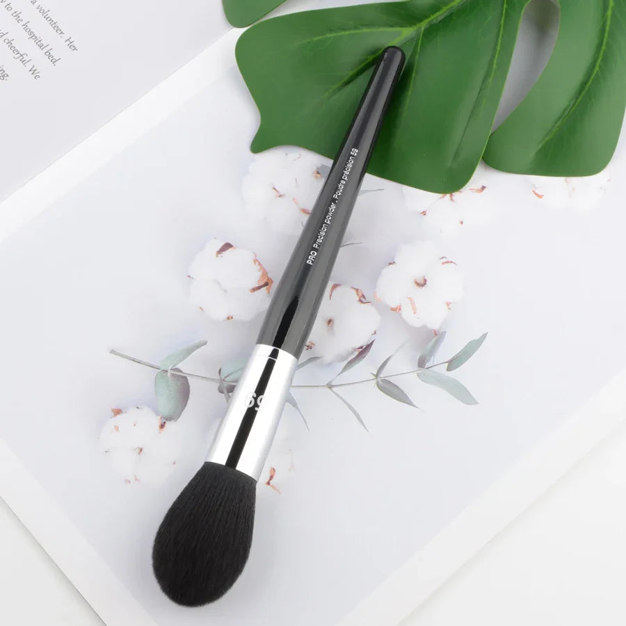 Pro Makeup Brushes with Black Handle