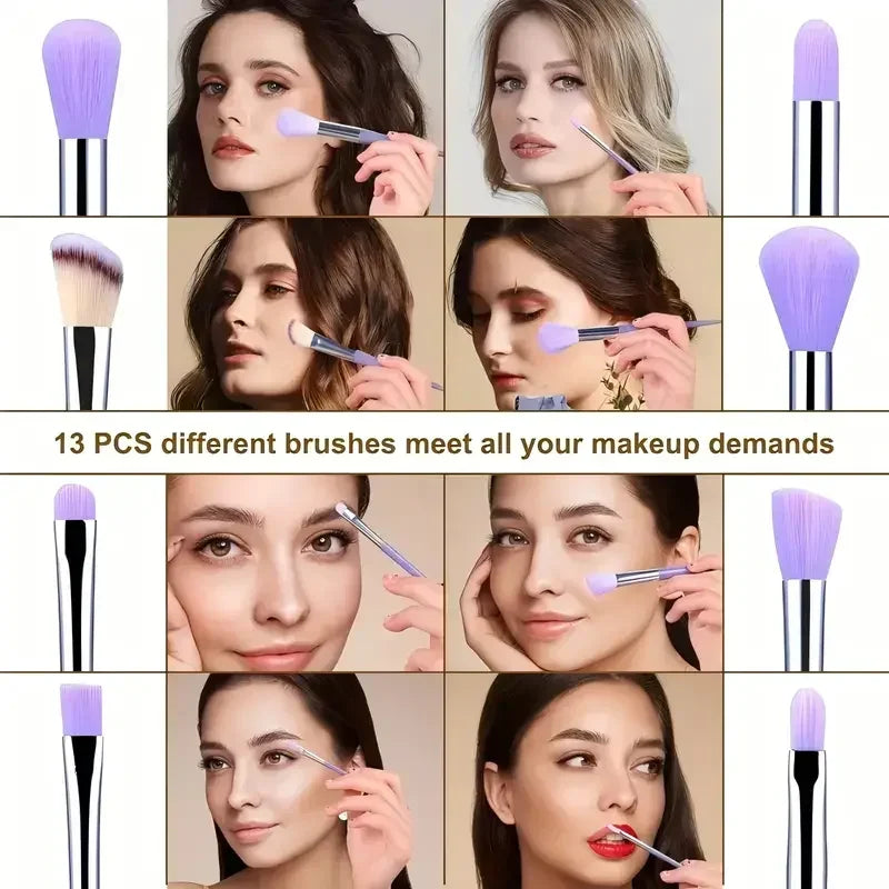 Professional 13PCS Makeup Brushes Set for Flawless Application