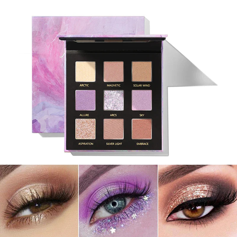 Pudaier Eyeshadow Palette Long Lasting Glitter