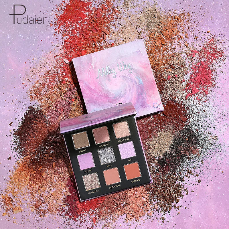 Pudaier Eyeshadow Palette Long Lasting Glitter