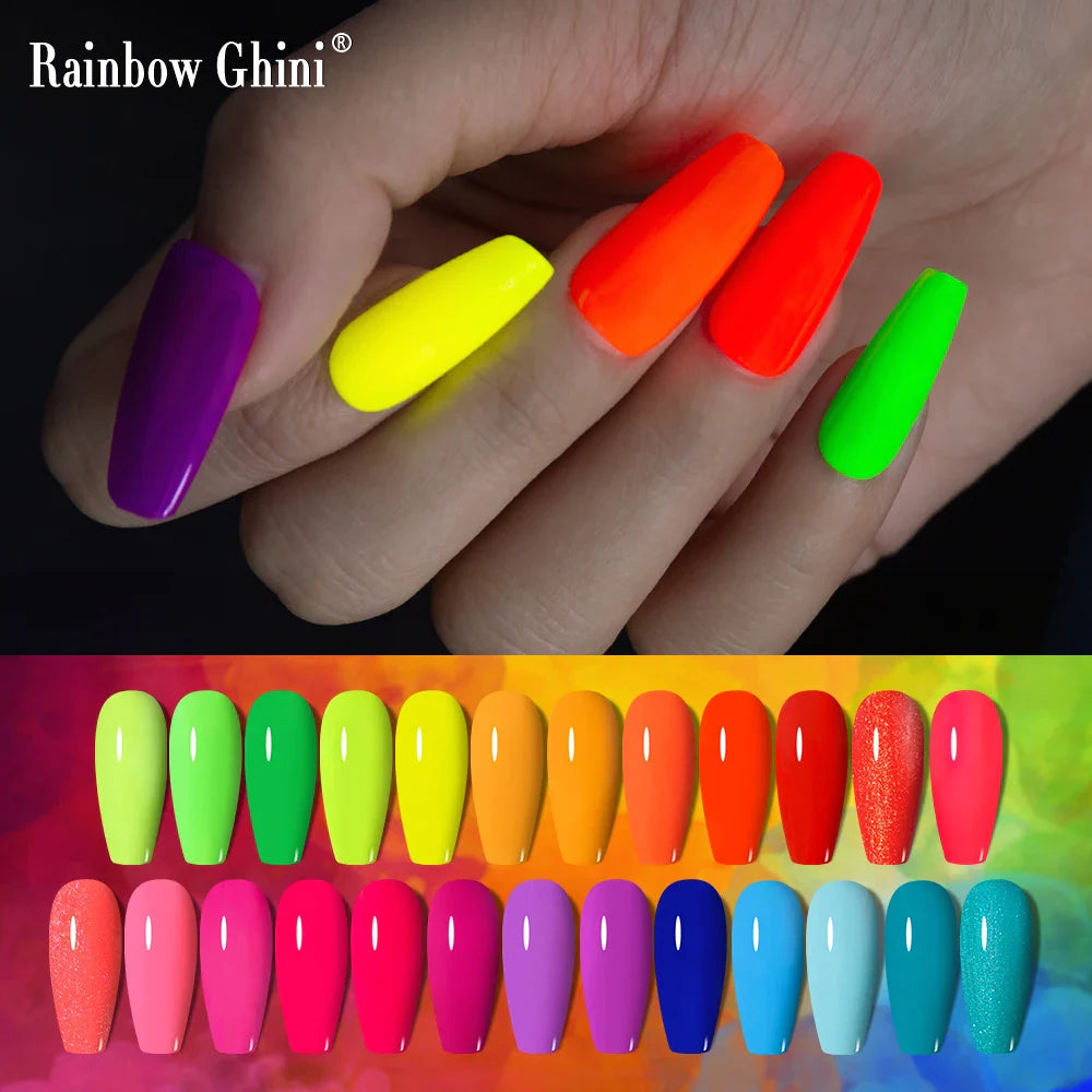 Rainbow Ghini 15ml Neon Gel Nail Polish