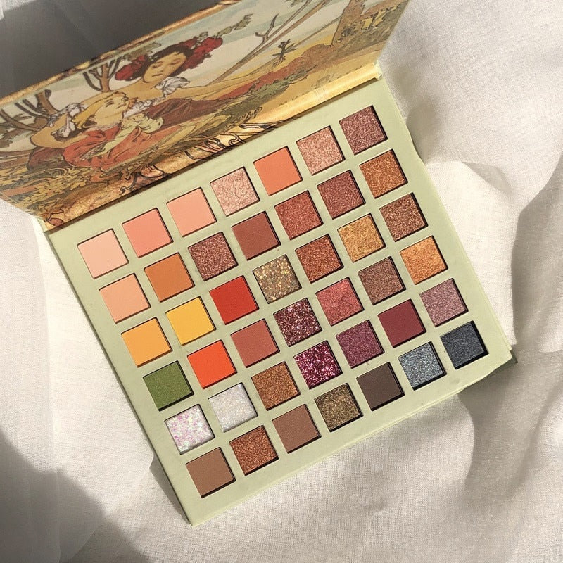 Rose Gold 42-Color Bead Eyeshadow Palette