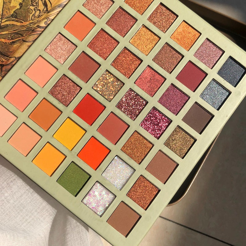 Rose Gold 42-Color Bead Eyeshadow Palette