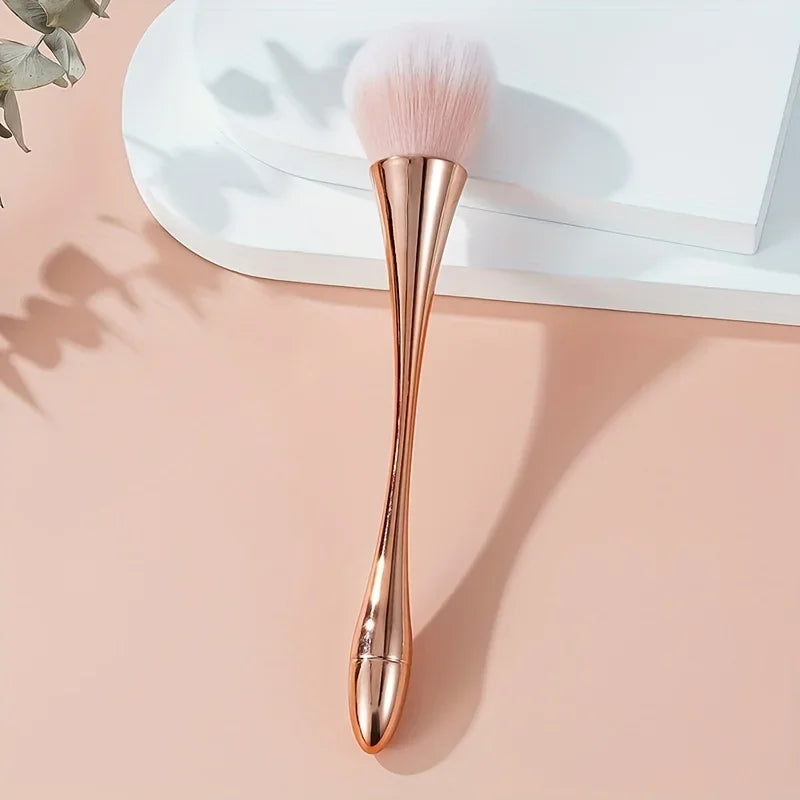 Rose Golden Fan Makeup Brush Set