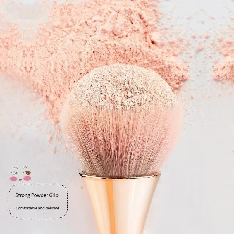 Rose Golden Fan Makeup Brush Set