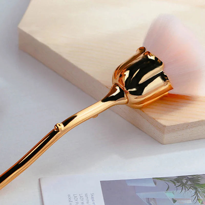 Rose Loose Powder Makeup Brush Set